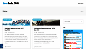 What Yourserie.com website looked like in 2019 (5 years ago)