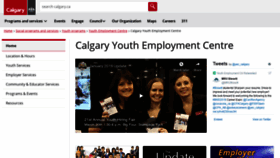 What Youthemploymentcentre.ca website looked like in 2019 (5 years ago)