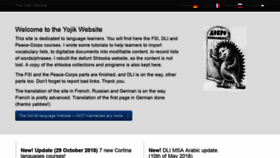 What Yojik.eu website looked like in 2019 (5 years ago)