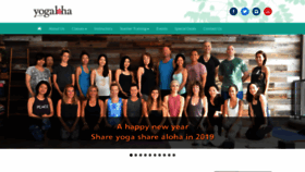 What Yogaloha-hawaii.com website looked like in 2019 (5 years ago)