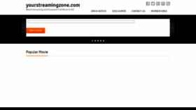 What Yourstreamingzone.com website looked like in 2019 (5 years ago)