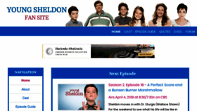 What Young-sheldon.com website looked like in 2019 (5 years ago)