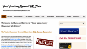 What Yourvasectomyreversal.co.uk website looked like in 2019 (5 years ago)