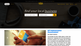 What Yellowpages.my website looked like in 2019 (5 years ago)