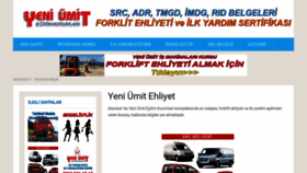 What Yeniumitehliyet.com website looked like in 2019 (5 years ago)