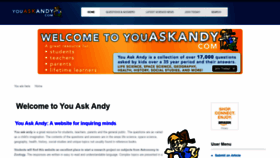 What Youaskandy.com website looked like in 2019 (4 years ago)