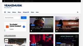 What Yeahzmusik.com website looked like in 2019 (4 years ago)