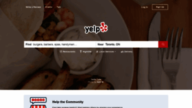 What Yelp.ca website looked like in 2019 (4 years ago)