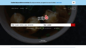 What Yelp.co.uk website looked like in 2019 (4 years ago)