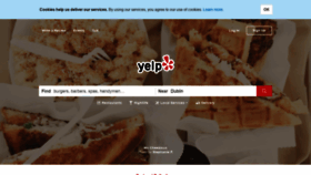 What Yelp.ie website looked like in 2019 (4 years ago)