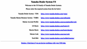 What Yamaha-dealers.com website looked like in 2019 (4 years ago)