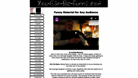 What You-can-be-funny.com website looked like in 2019 (4 years ago)