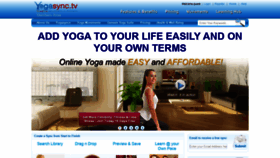 What Yogasync.tv website looked like in 2019 (4 years ago)