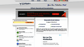 What Yopmail.net website looked like in 2019 (4 years ago)