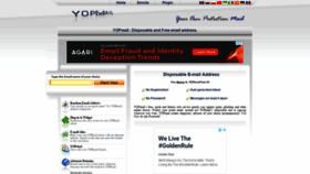 What Yopmail.net website looked like in 2019 (5 years ago)