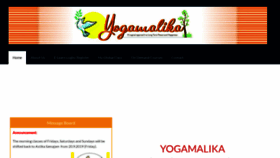 What Yogamalika.org website looked like in 2019 (4 years ago)