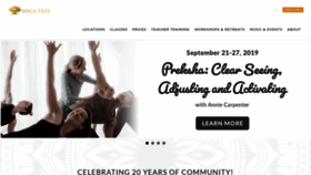 What Yogatreesf.com website looked like in 2019 (4 years ago)