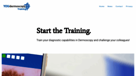 What Youdermoscopytraining.org website looked like in 2019 (4 years ago)
