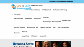 What Yourhairx.com website looked like in 2019 (4 years ago)
