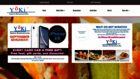 What Yokirestaurant.com website looked like in 2019 (4 years ago)