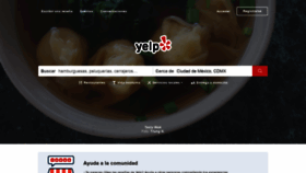 What Yelp.com.mx website looked like in 2019 (4 years ago)