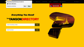 What Yangondirectory.com website looked like in 2019 (4 years ago)