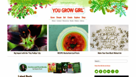 What Yougrowgirl.com website looked like in 2019 (4 years ago)