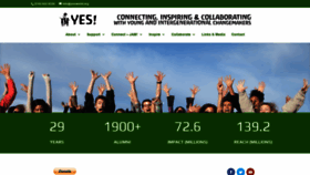 What Yesworld.org website looked like in 2019 (4 years ago)