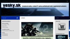 What Yasky.sk website looked like in 2019 (4 years ago)