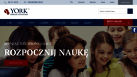 What York.edu.pl website looked like in 2019 (4 years ago)