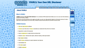 What Yourls.org website looked like in 2019 (4 years ago)