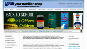 What Yournutritionshop.co.uk website looked like in 2019 (4 years ago)