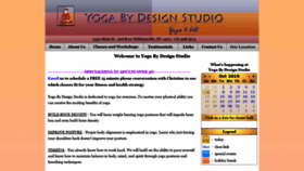 What Yogabydesignstudio.com website looked like in 2019 (5 years ago)