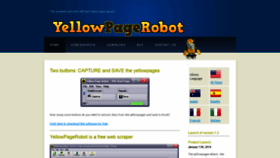 What Yellowpagerobot.com website looked like in 2019 (4 years ago)