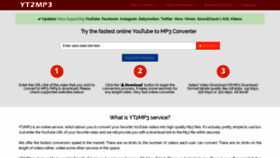 What Yt2mp3.ws website looked like in 2019 (4 years ago)