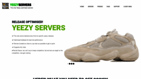 What Yeezyservers.com website looked like in 2019 (4 years ago)