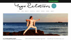 What Yogarelations.com website looked like in 2019 (4 years ago)