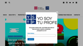 What Yosoytuprofe.20minutos.es website looked like in 2019 (4 years ago)