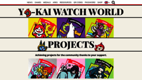 What Yokaiwatchworld.net website looked like in 2019 (5 years ago)
