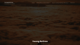 What Young-retiree.com website looked like in 2019 (4 years ago)