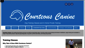 What Yourcourteouscanine.com website looked like in 2019 (4 years ago)