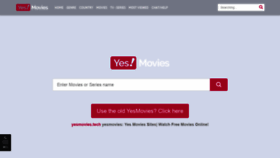 What Yesmovies.tech website looked like in 2019 (4 years ago)
