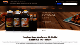 What Yongguansauce.com website looked like in 2019 (4 years ago)