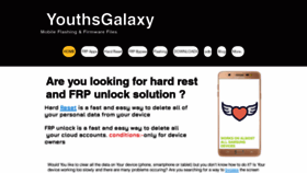 What Youthsgalaxy.com website looked like in 2019 (4 years ago)