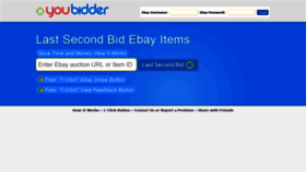 What Youbidder.com website looked like in 2019 (4 years ago)