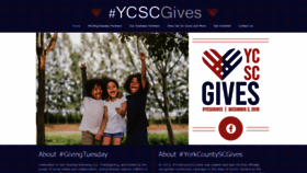 What Yorkcountyscgives.org website looked like in 2019 (6 years ago)