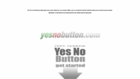 What Yesnobutton.com website looked like in 2019 (4 years ago)