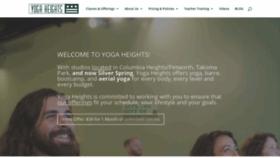 What Yogaheightsdc.com website looked like in 2019 (4 years ago)