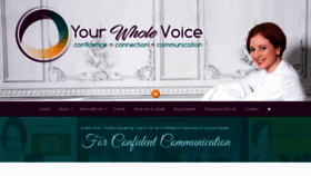 What Yourwholevoice.com website looked like in 2019 (4 years ago)