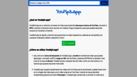 What Yoump3.app website looked like in 2019 (4 years ago)